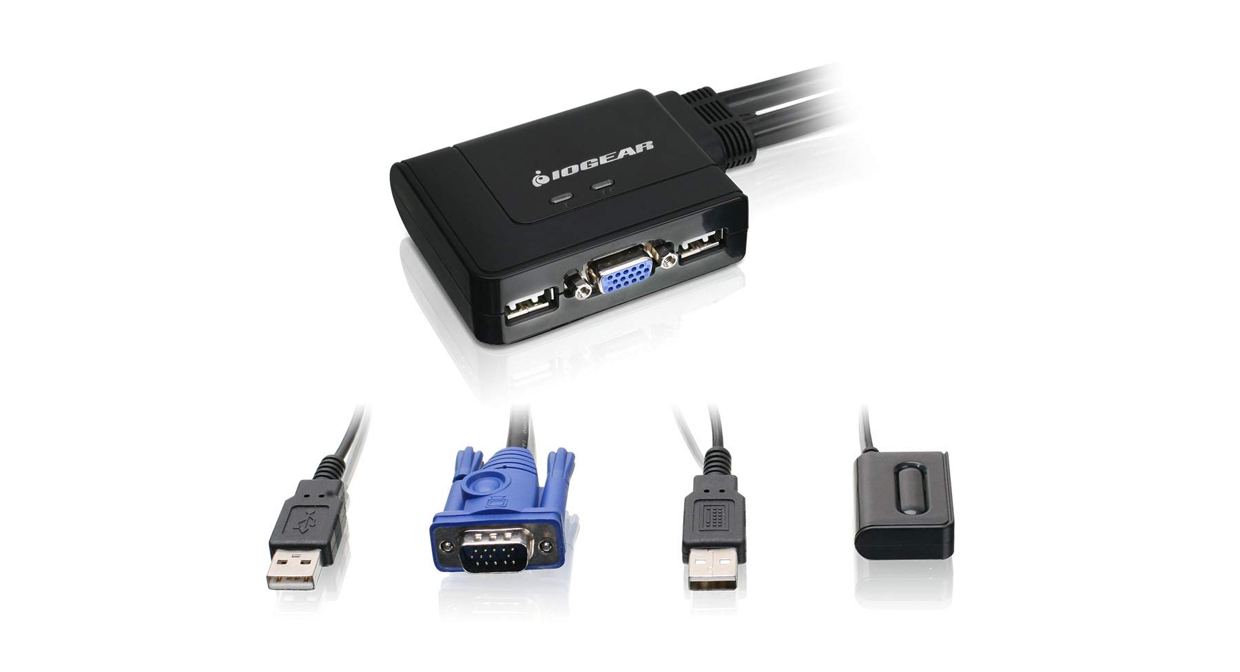 Amazon.com: IOGEAR 2-Port USB VGA Cabled KVM Switch - 2048 x 1536